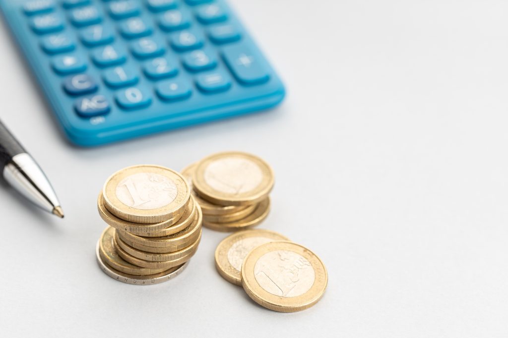 Tax, finance, economy, investment on Euro concept